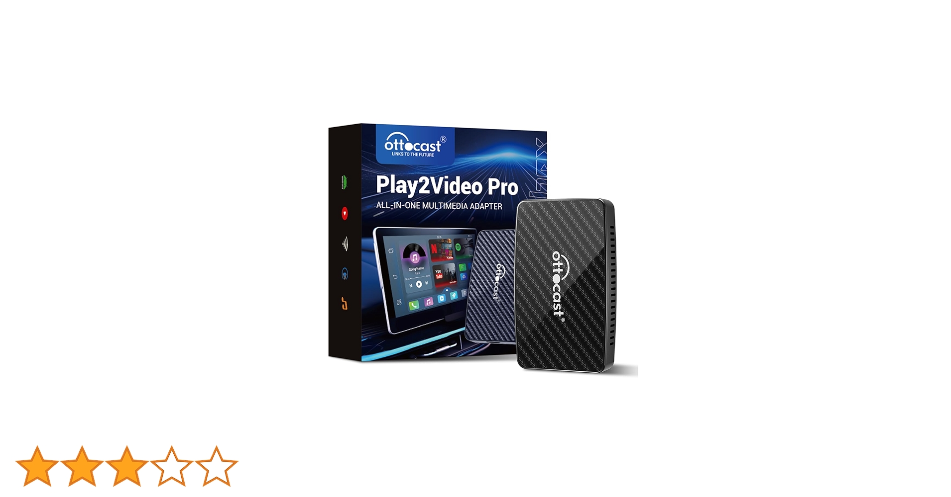 Ottocast Wireless CarPlay Android Auto Video Adapter